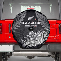 New Zealand 2024 Rugby Spare Tire Cover Silver Fern Aotearoa Kiwi - Wonder Print Shop