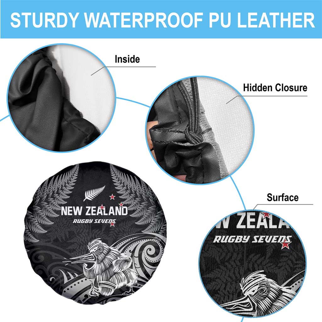 New Zealand 2024 Rugby Spare Tire Cover Silver Fern Aotearoa Kiwi - Wonder Print Shop