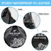 New Zealand 2024 Rugby Spare Tire Cover Silver Fern Aotearoa Kiwi - Wonder Print Shop
