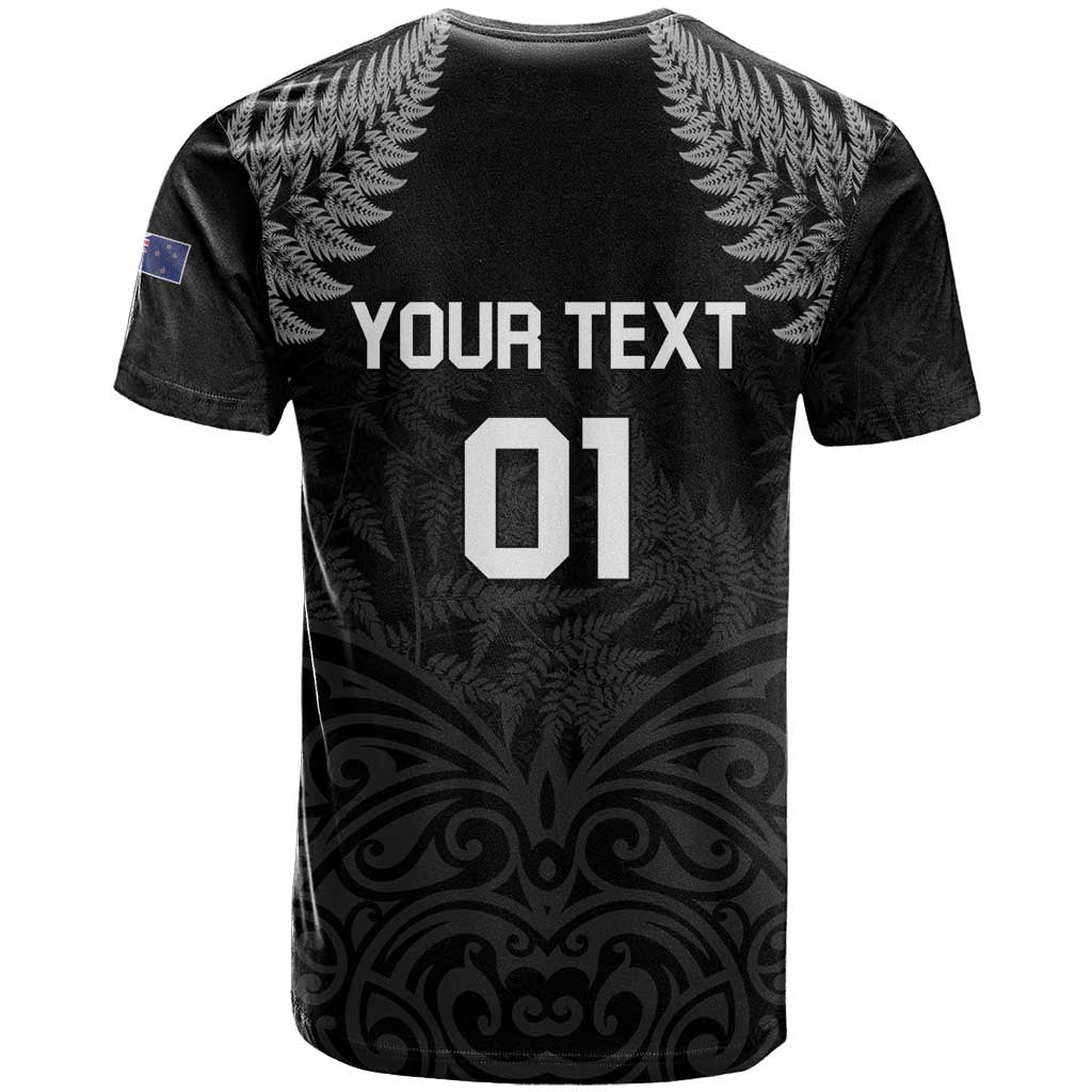 Custom New Zealand 2024 Rugby T Shirt Silver Fern Aotearoa Kiwi - Wonder Print Shop