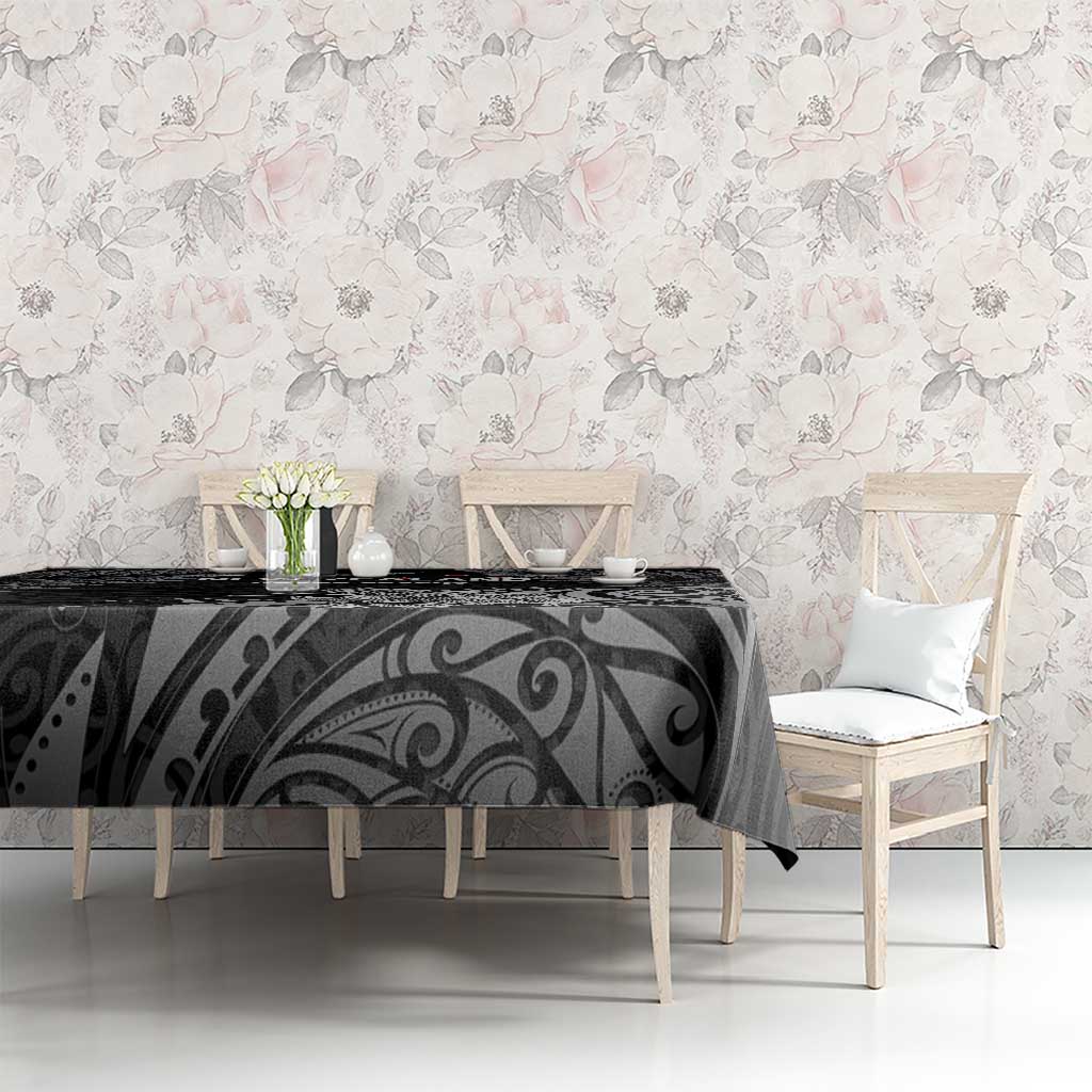 New Zealand 2024 Rugby Tablecloth Silver Fern Aotearoa Kiwi - Wonder Print Shop