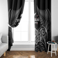 New Zealand 2024 Rugby Window Curtain Silver Fern Aotearoa Kiwi - Wonder Print Shop