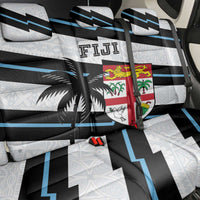 Fiji 2024 Rugby Back Car Seat Cover Fijian Tapa Pattern - Wonder Print Shop