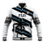 Custom Fiji 2024 Rugby Baseball Jacket Fijian Tapa Pattern - Wonder Print Shop