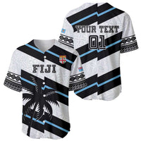 Custom Fiji 2024 Rugby Baseball Jersey Fijian Tapa Pattern - Wonder Print Shop