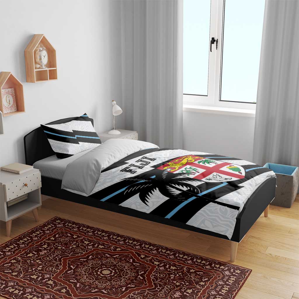 Fiji 2024 Rugby Bedding Set Fijian Tapa Pattern - Wonder Print Shop