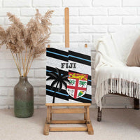 Fiji 2024 Rugby Canvas Wall Art Fijian Tapa Pattern - Wonder Print Shop