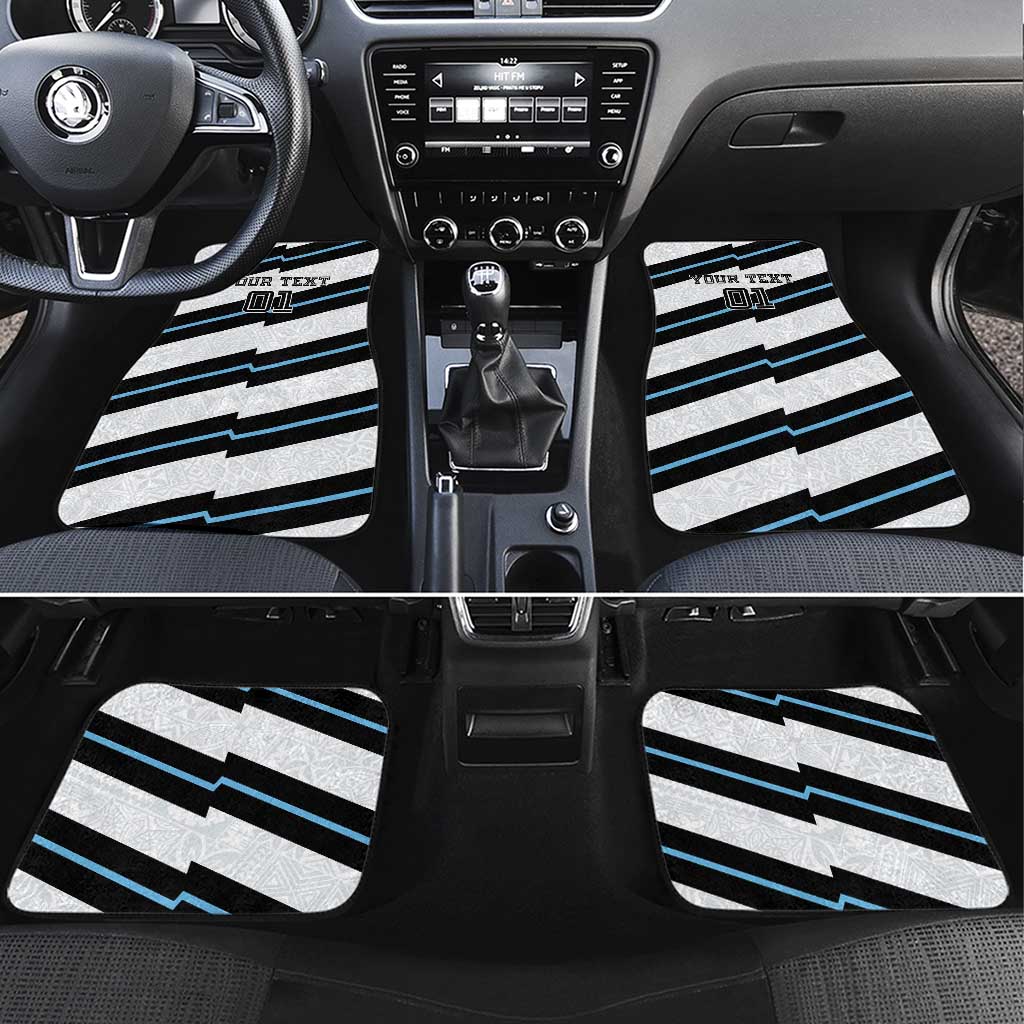 Fiji 2024 Rugby Car Mats Fijian Tapa Pattern - Wonder Print Shop