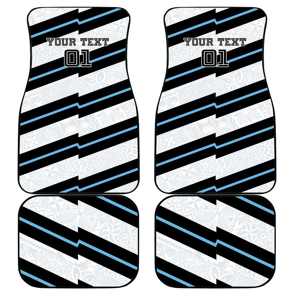 Fiji 2024 Rugby Car Mats Fijian Tapa Pattern - Wonder Print Shop