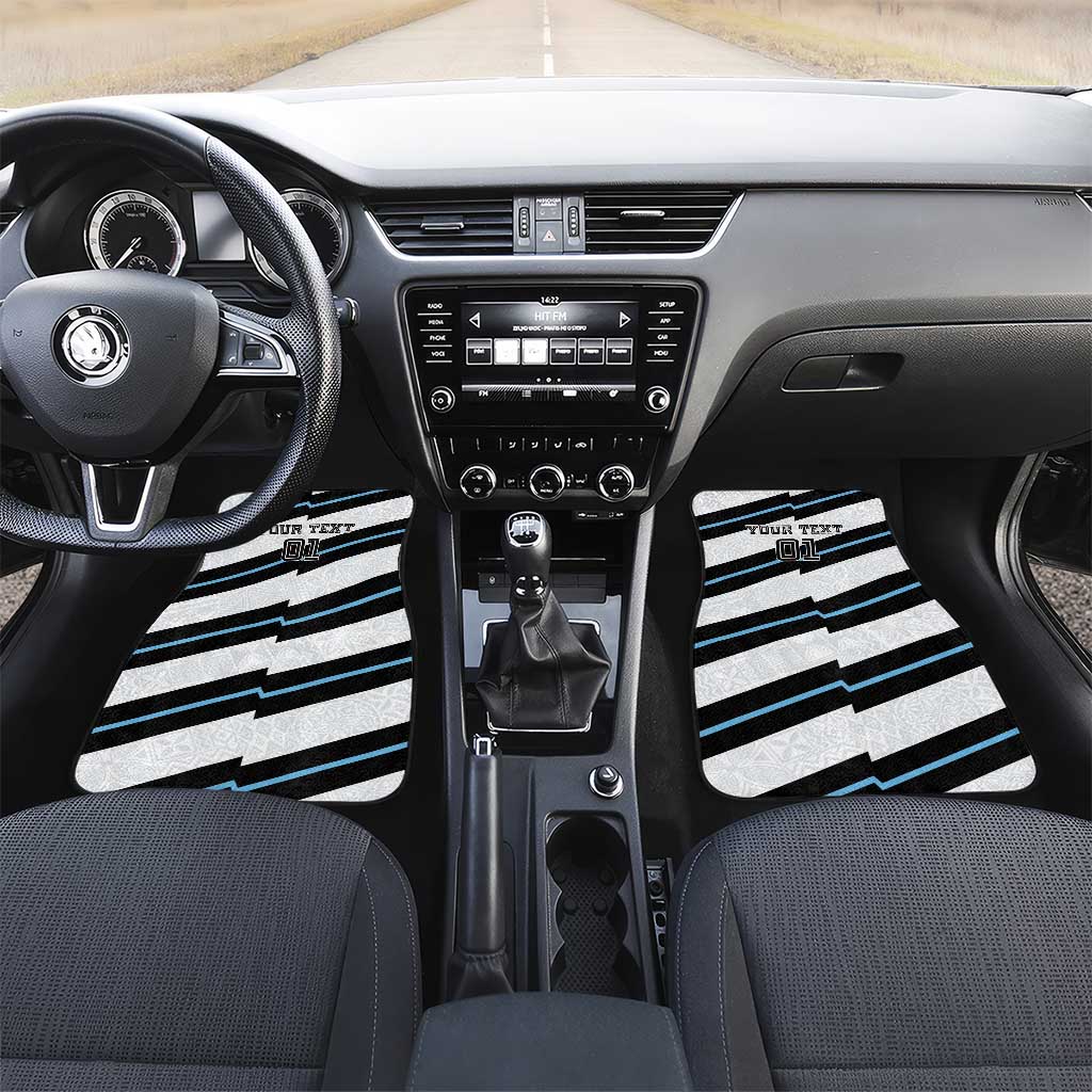 Fiji 2024 Rugby Car Mats Fijian Tapa Pattern - Wonder Print Shop