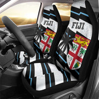 Fiji 2024 Rugby Car Seat Cover Fijian Tapa Pattern - Wonder Print Shop