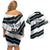 Custom Fiji 2024 Rugby Couples Matching Off Shoulder Short Dress and Hawaiian Shirt Fijian Tapa Pattern - Wonder Print Shop