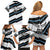 Custom Fiji 2024 Rugby Family Matching Off Shoulder Short Dress and Hawaiian Shirt Fijian Tapa Pattern - Wonder Print Shop