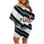 Custom Fiji 2024 Rugby Family Matching Off Shoulder Short Dress and Hawaiian Shirt Fijian Tapa Pattern - Wonder Print Shop