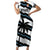 Custom Fiji 2024 Rugby Family Matching Short Sleeve Bodycon Dress and Hawaiian Shirt Fijian Tapa Pattern - Wonder Print Shop