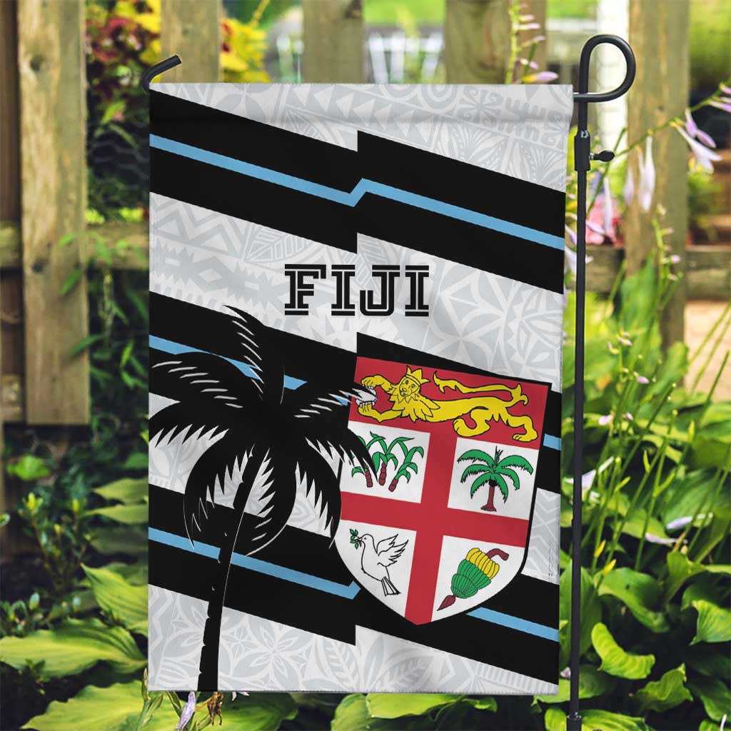 Fiji 2024 Rugby Garden Flag Fijian Tapa Pattern - Wonder Print Shop