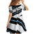 Custom Fiji 2024 Rugby Kid Short Sleeve Dress Fijian Tapa Pattern - Wonder Print Shop