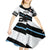 Custom Fiji 2024 Rugby Kid Short Sleeve Dress Fijian Tapa Pattern - Wonder Print Shop