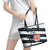 Fiji 2024 Rugby Leather Tote Bag Fijian Tapa Pattern - Wonder Print Shop