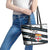 Fiji 2024 Rugby Leather Tote Bag Fijian Tapa Pattern - Wonder Print Shop