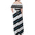 Custom Fiji 2024 Rugby Off Shoulder Maxi Dress Fijian Tapa Pattern - Wonder Print Shop