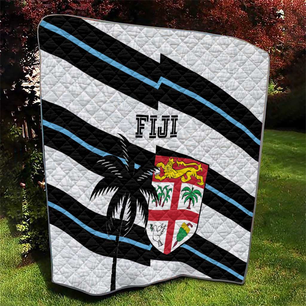 Fiji 2024 Rugby Quilt Fijian Tapa Pattern - Wonder Print Shop