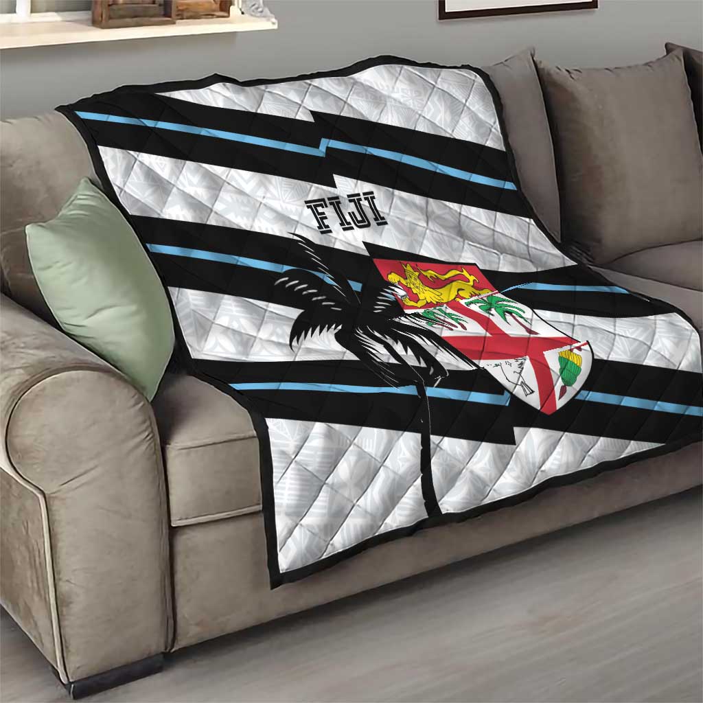 Fiji 2024 Rugby Quilt Fijian Tapa Pattern - Wonder Print Shop