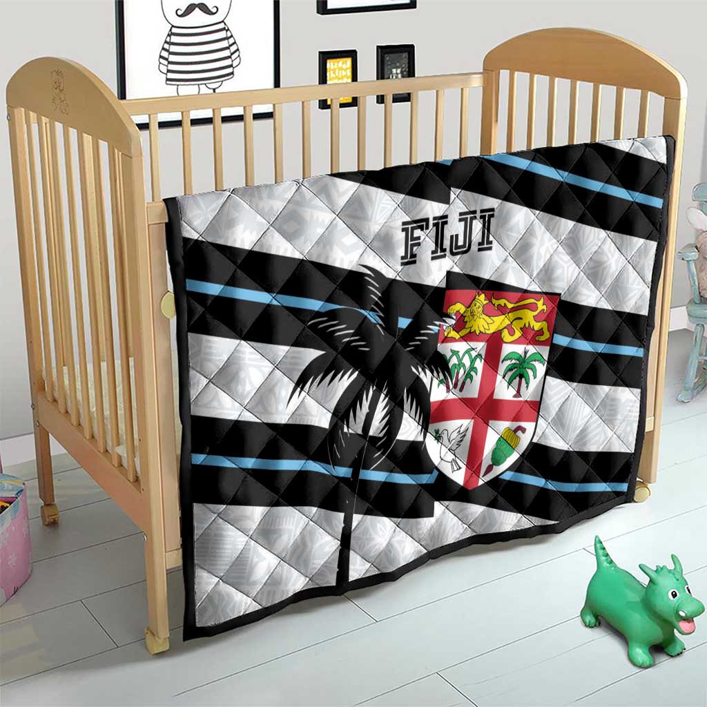 Fiji 2024 Rugby Quilt Fijian Tapa Pattern - Wonder Print Shop
