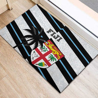 Fiji 2024 Rugby Rubber Doormat Fijian Tapa Pattern - Wonder Print Shop