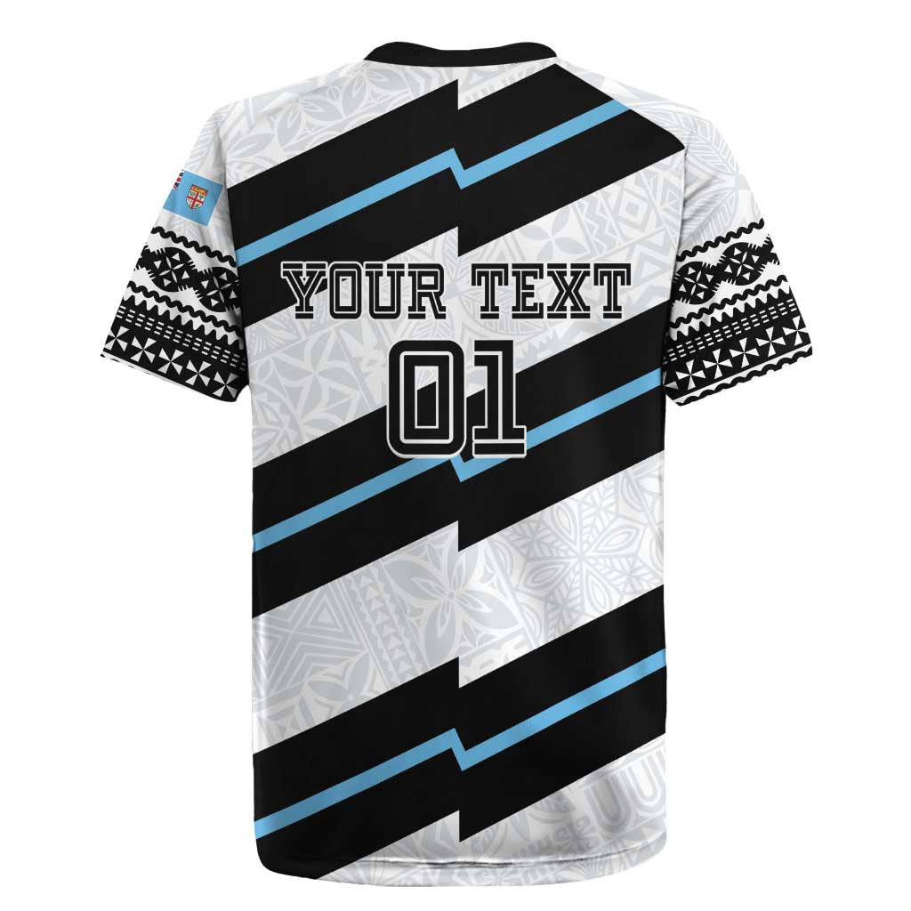 Custom Fiji 2024 Rugby Rugby Jersey Fijian Tapa Pattern - Wonder Print Shop