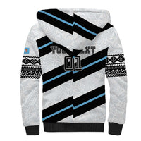 Custom Fiji 2024 Rugby Sherpa Hoodie Fijian Tapa Pattern - Wonder Print Shop