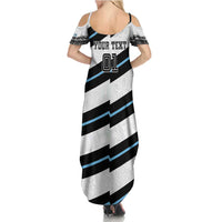 Custom Fiji 2024 Rugby Summer Maxi Dress Fijian Tapa Pattern - Wonder Print Shop