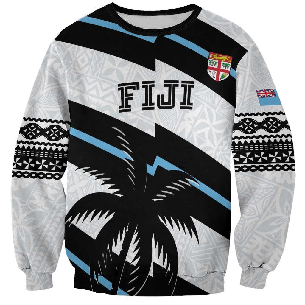 Custom Fiji 2024 Rugby Sweatshirt Fijian Tapa Pattern - Wonder Print Shop