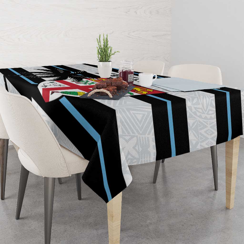 Fiji 2024 Rugby Tablecloth Fijian Tapa Pattern - Wonder Print Shop