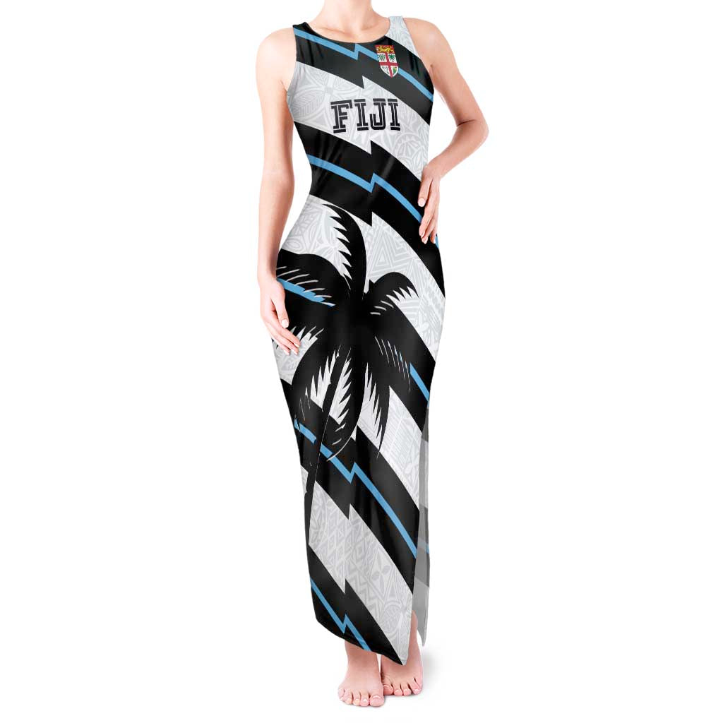 Custom Fiji 2024 Rugby Tank Maxi Dress Fijian Tapa Pattern - Wonder Print Shop