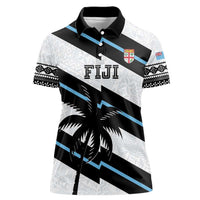 Custom Fiji 2024 Rugby Women Polo Shirt Fijian Tapa Pattern - Wonder Print Shop