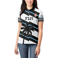 Custom Fiji 2024 Rugby Women Polo Shirt Fijian Tapa Pattern - Wonder Print Shop