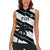 Custom Fiji 2024 Rugby Women Sleeveless Polo Shirt Fijian Tapa Pattern - Wonder Print Shop