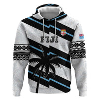 Custom Fiji 2024 Rugby Zip Hoodie Fijian Tapa Pattern - Wonder Print Shop