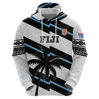 Custom Fiji 2024 Rugby Zip Hoodie Fijian Tapa Pattern - Wonder Print Shop