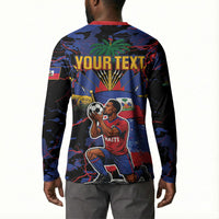 Personalized Haiti Soccer Pride Button Sweatshirt Ayiti Nan Mondyal 2026