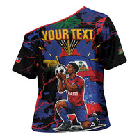 Personalized Haiti Soccer Pride Cross Shoulder Shirt Ayiti Nan Mondyal 2026