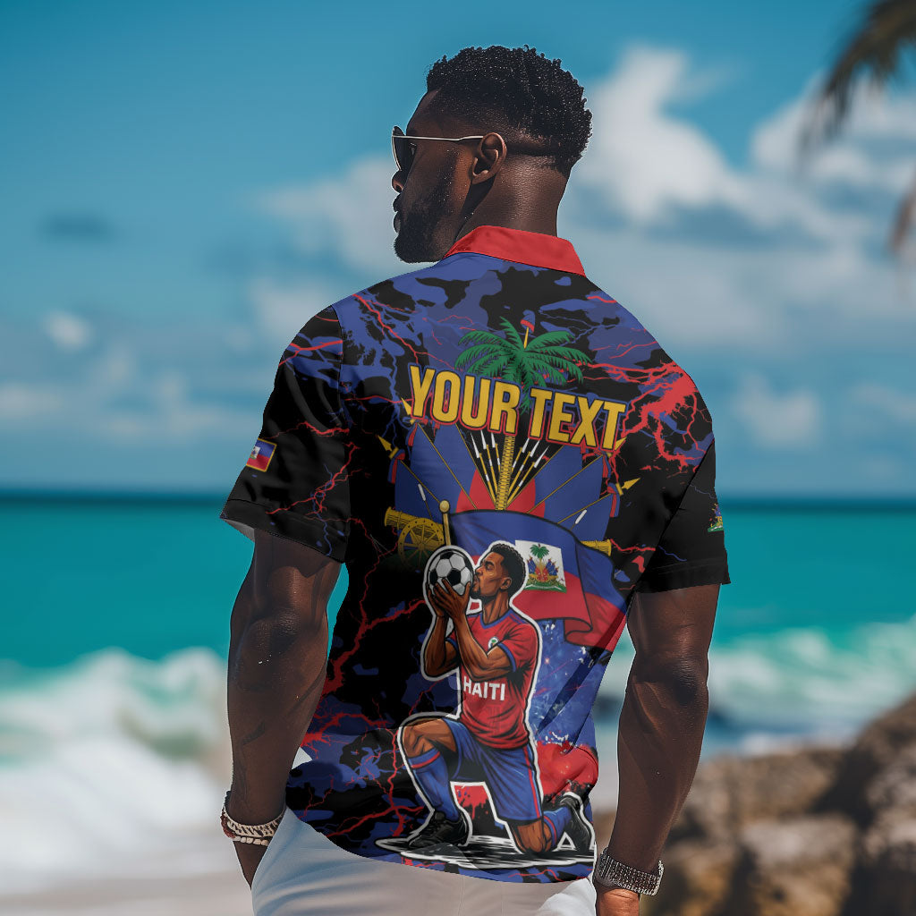 Personalized Haiti Soccer Pride Hawaiian Shirt Ayiti Nan Mondyal 2026