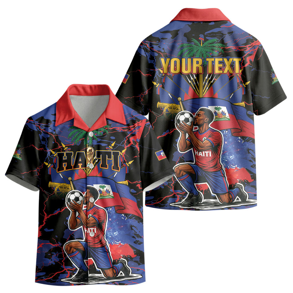 Personalized Haiti Soccer Pride Kid Hawaiian Shirt Ayiti Nan Mondyal 2026 LT01