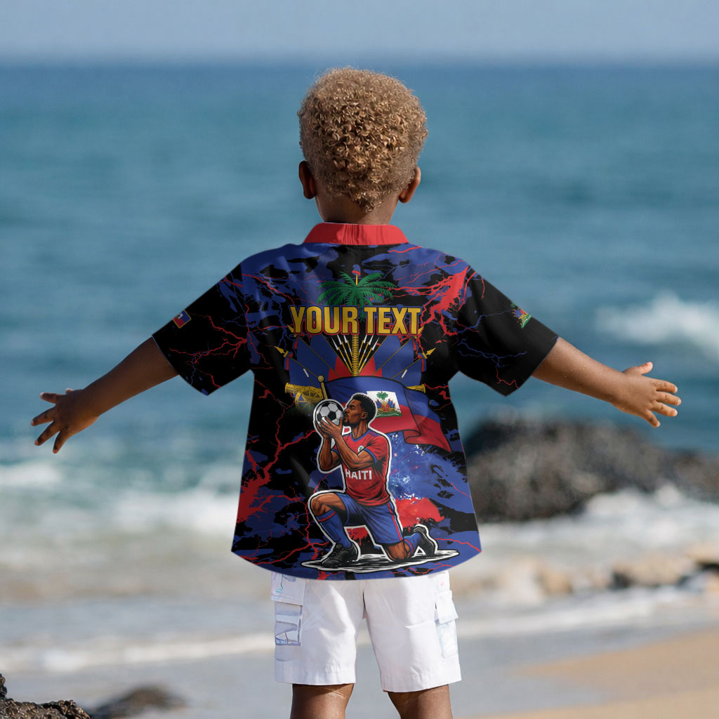 Personalized Haiti Soccer Pride Kid Hawaiian Shirt Ayiti Nan Mondyal 2026 LT01