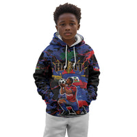 Personalized Haiti Soccer Pride Kid Hoodie Ayiti Nan Mondyal 2026
