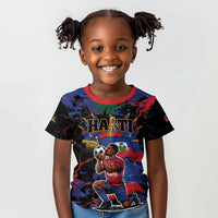 Personalized Haiti Soccer Pride Kid T shirt Ayiti Nan Mondyal 2026