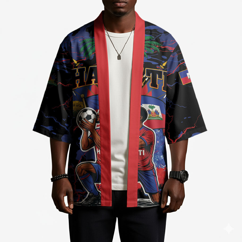 Personalized Haiti Soccer Pride Kimono Ayiti Nan Mondyal 2026