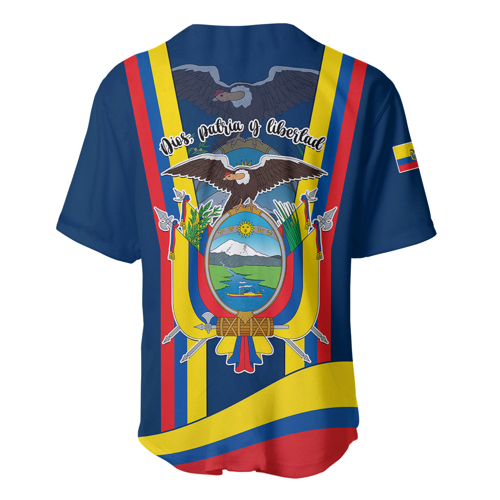 Ecuador Independence Day Baseball Jersey Monumento a la Independencia Quito 10th August - Wonder Print Shop