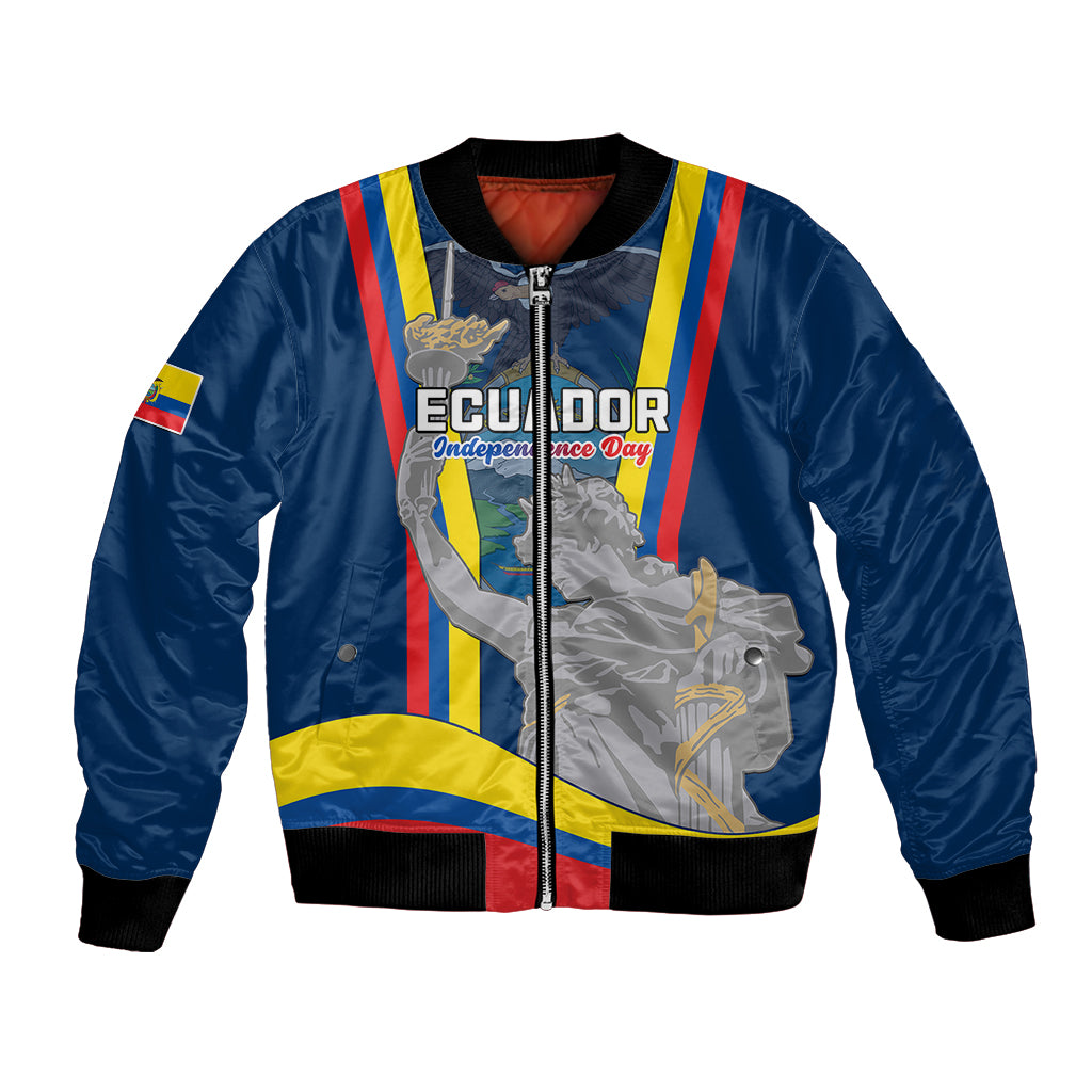 Ecuador Independence Day Bomber Jacket Monumento a la Independencia Quito 10th August - Wonder Print Shop